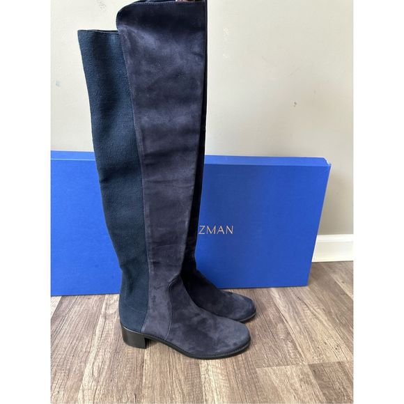 Stuart Weitzman Reserve Suede Over-the-Knee Boots - Picture 10 of 12